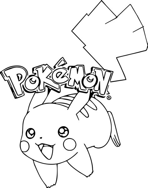 Pikachu coloring page 